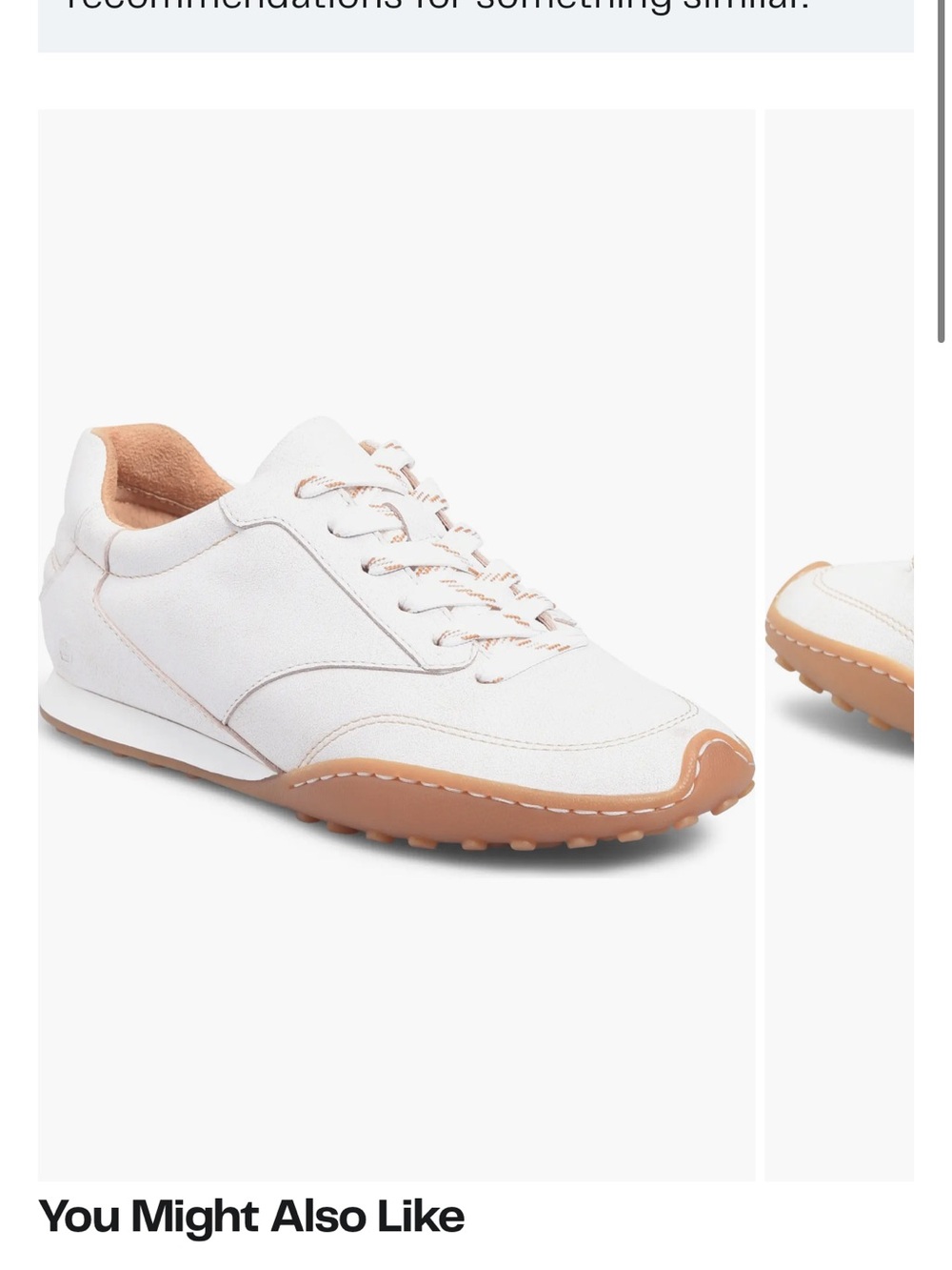 Born Alma White and Gum-Tone Low-Profile Sneakers